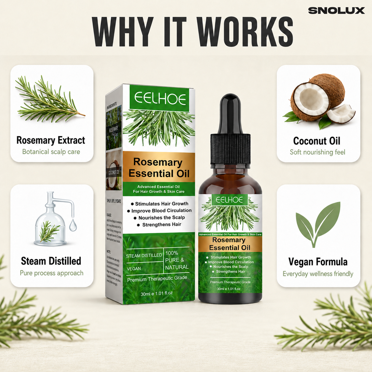 Rosemary Anti-Breakage Nourishing Hair Care Oil