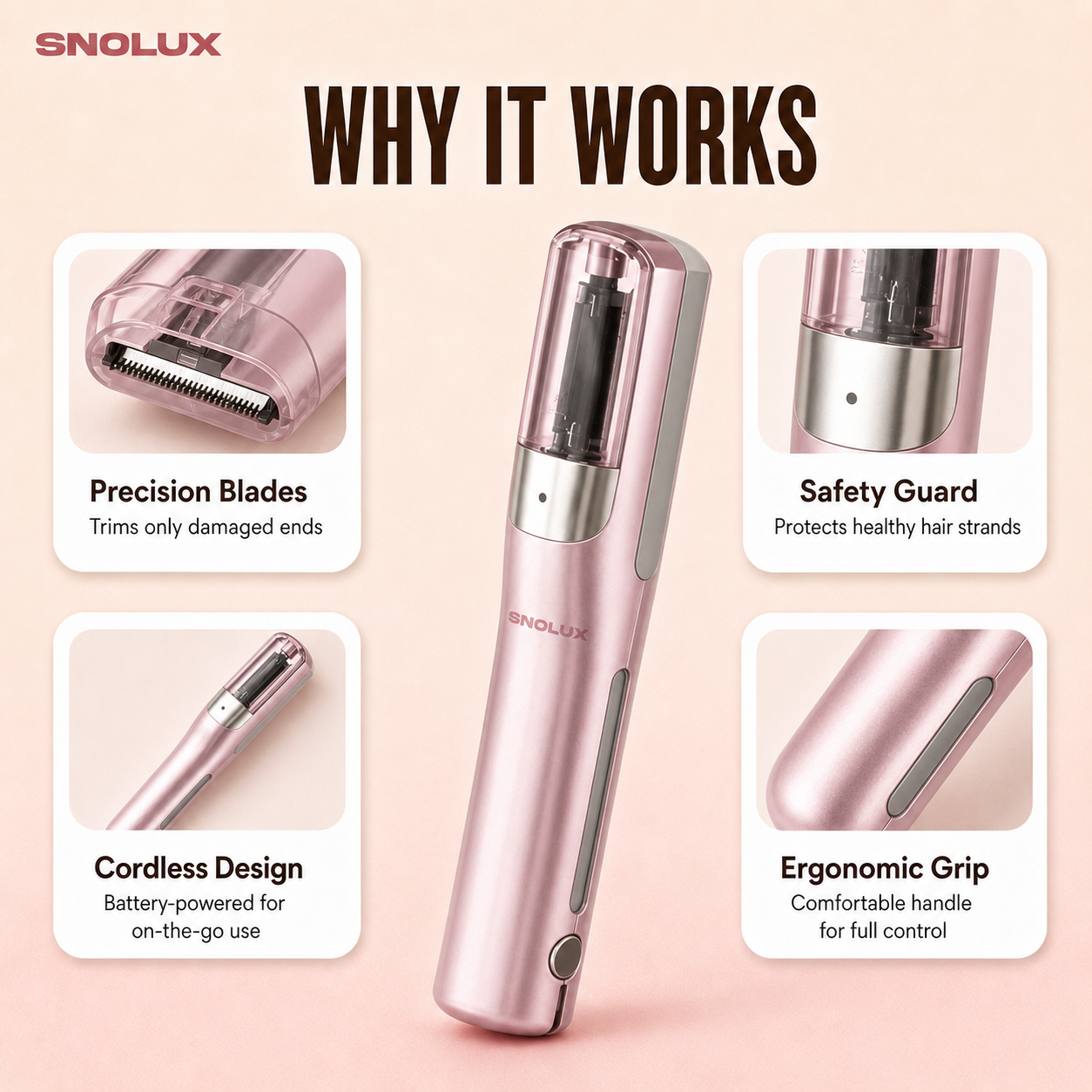 Snolux™ Split End Hair Trimmer